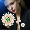 Senior Brooches Flower Leaf Brooch Pins for Women Suit Pendant  Fashion Brooches Jewelry