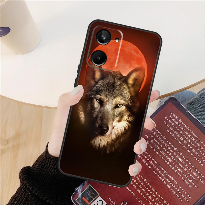 Angry Wolf Case For Realme GT 7 Pro GT 6T 6 5 C55 C53 C51 C21Y C25S C61 C67 C75 10 11 12 13 14 Pro Plus