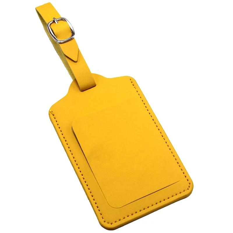Quality Leather Luggage Tag Travel Accessories Suitcase ID Address Holder Baggage Boarding Tag Portable Label
