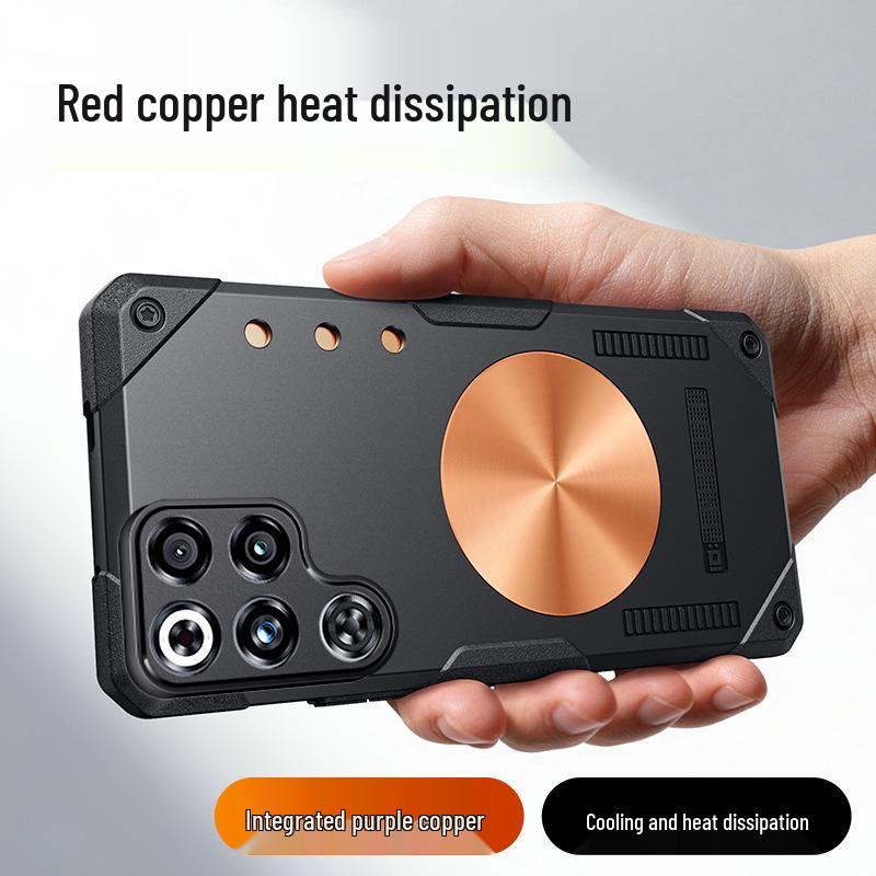 Compatible with RedMagic 11Pro/11Pro+ Phone Case: Purple Copper Graphene Thermal Silicone for Full Coverage Heat Dissipation RedMagic 11 Pro