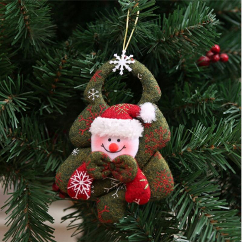 Christmas Pendant Xmas Tree Decorations Hanging Metal Ornaments DIY Santa Claus Snowman Party Kids Toys Gift Xmas New Year 2025