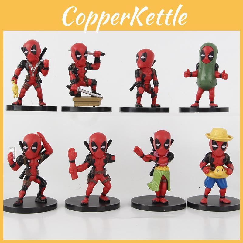 Adorable Deadpool Q Version Collectible Figure Blind Box Toy Model Set For Fans