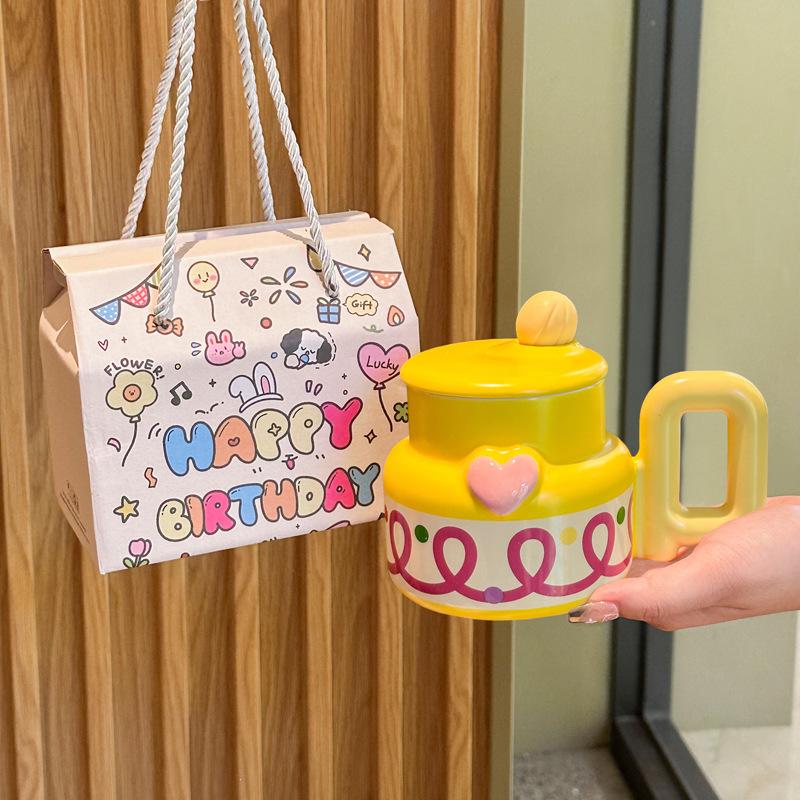 Creative Cute Love Cup for Girls’ Birthday Gifts for Children’s Best Friends with Small Gifts Practical Souvenir Gift Box