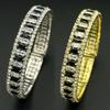 Cross-Border Elegant Round Full Diamond Adjustable Bracelet for High-End Events