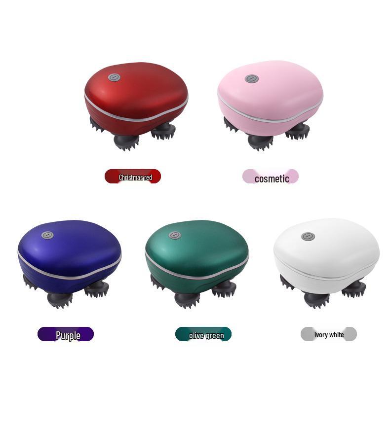 Akıllı Mini Elektrikli Su Geçirmez Baş Masaj Aleti: Kablosuz Fizyoterapi Yoğurma ve Kaşıntı Kazıyıcı