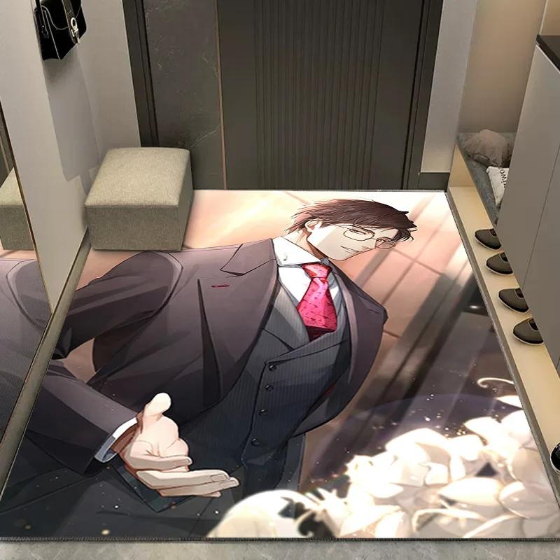 

Valentine s Day Cartoon Anime Rug for Bedroom Living Room Soft Anti-slip Carpet for Large Indoor Spaces OratiDecve Floor Mat 40x60cm