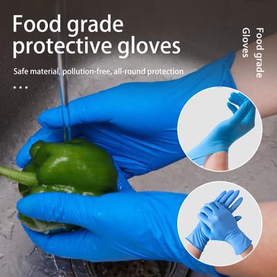 Disposable  Nitrile Gloves Inspection Labor Insurance Housework Gloves Work Protection Thickened Rubber Nitrile Gloves