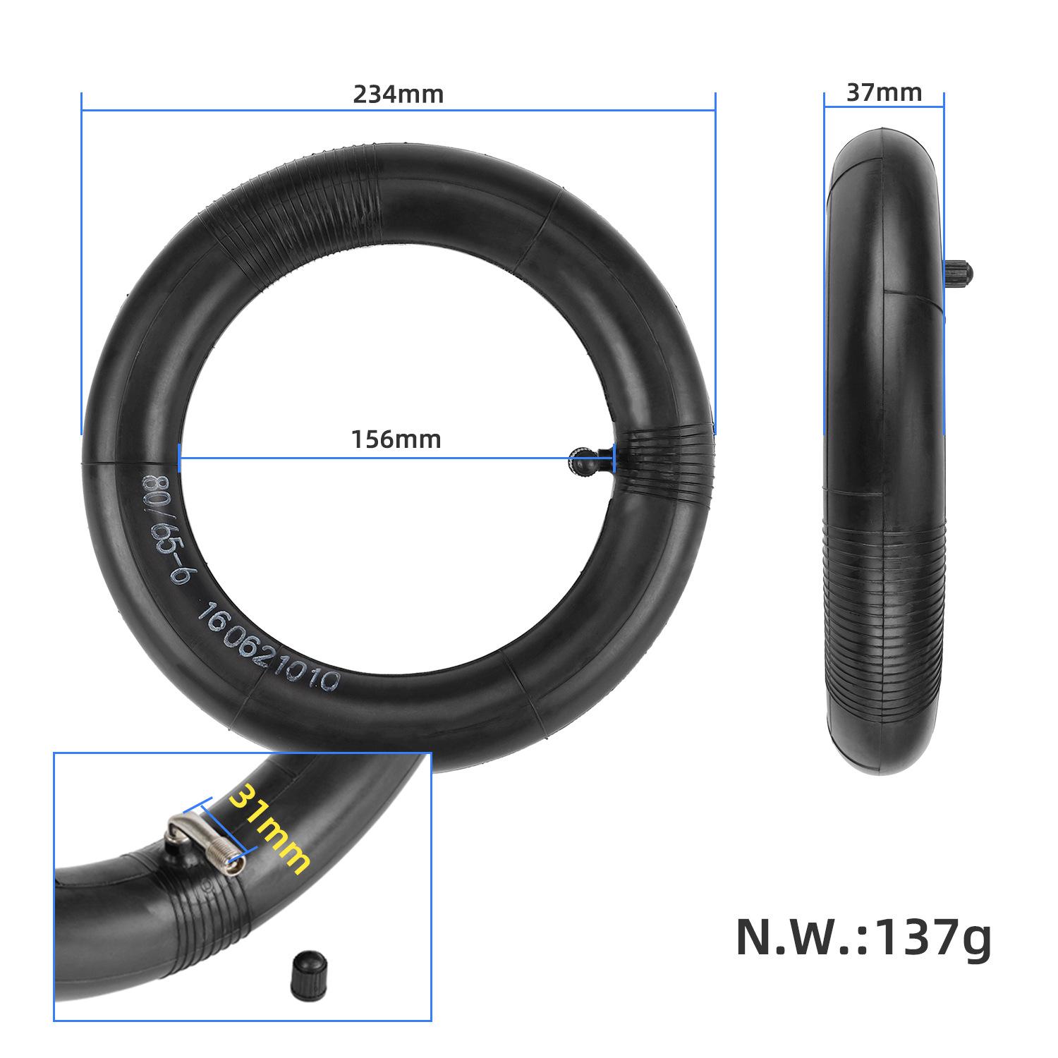 

10-Inch Electric Scooter Inner Tube, 80/65-6, Blue Stripe, Durable & Thickened Inflatable Tire, 255*80.