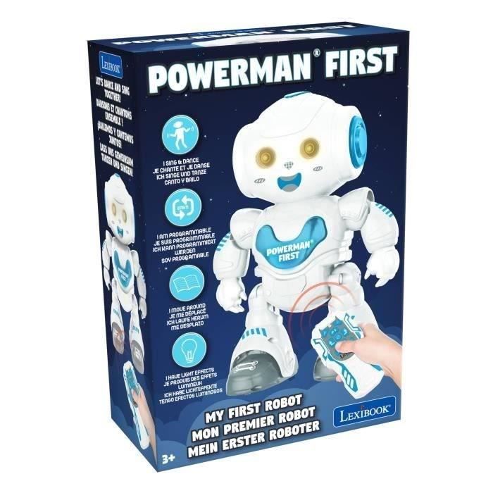 Robot Programmable Powerman® First Avec Dance, Musique, Démo Et Télécommande - LEXIBOOK
