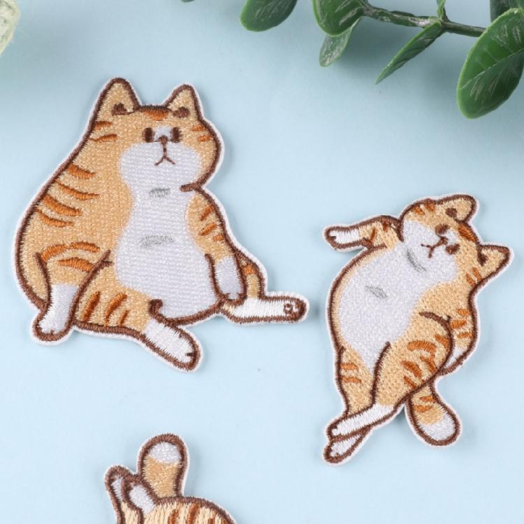 6 Pcs Embroidered Patches Cartoon Cats Iron On Patches Applique Patches Animal Sewing On Patches Sewing Patches for Hat