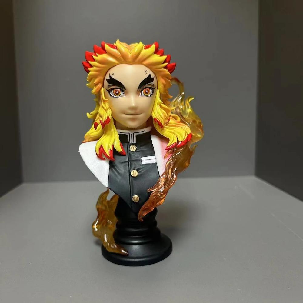 16cm Anime Demon Slayer  Kochou Shinobu / Rengoku Kyoujurou Bust Action Figure Model