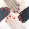 Fashion Nail Polish Gloves Grace Lady Winter Vintage Full Finger Glove Women Thick Driving Touch Screen Warm Mittens Female T124