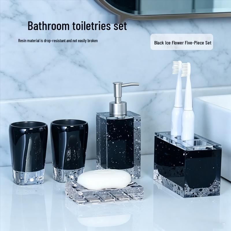Resin Bathroom Accessory Set