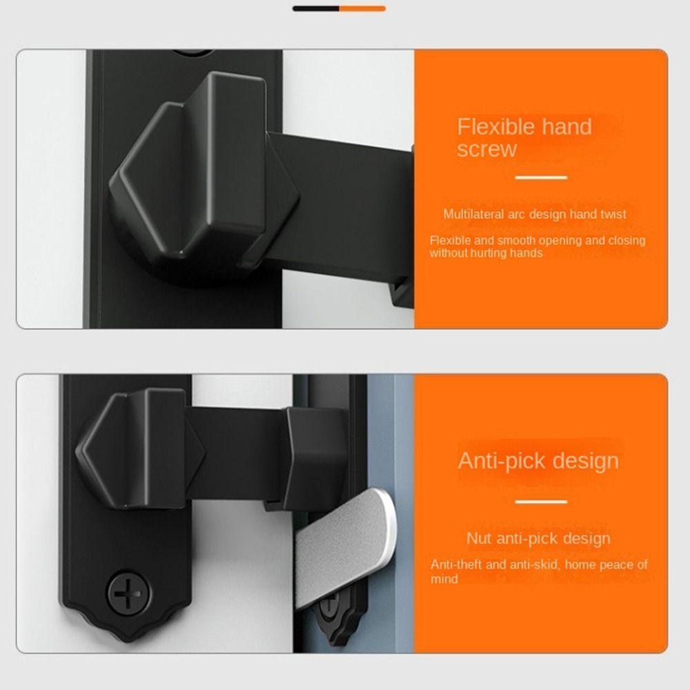 Anti-theft Barn Lock 90 Degree Door Hasps Right Angle Sliding Door Lock  Indoor