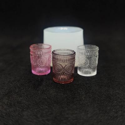 Domeček pro panenky Miniaturní Kapací lepidlo Šálek Nádobí Silikonová forma DIY Nádobí Doplňky pro domečky panenek Dětské hračky na hraní na předstírání