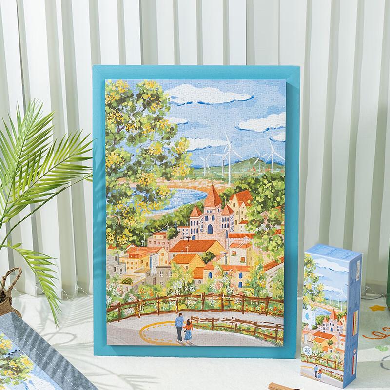 Cat s Sky City Zhu Guli 1000-Piece Jigsaw Puzzle