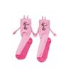 1-5Pairs Pink Bunny Magnetic Couple Socks Thin Mid Calf AutumnWinter Cute Hand Holding Anime Maternity WomenWarm Cozy Socks Gift