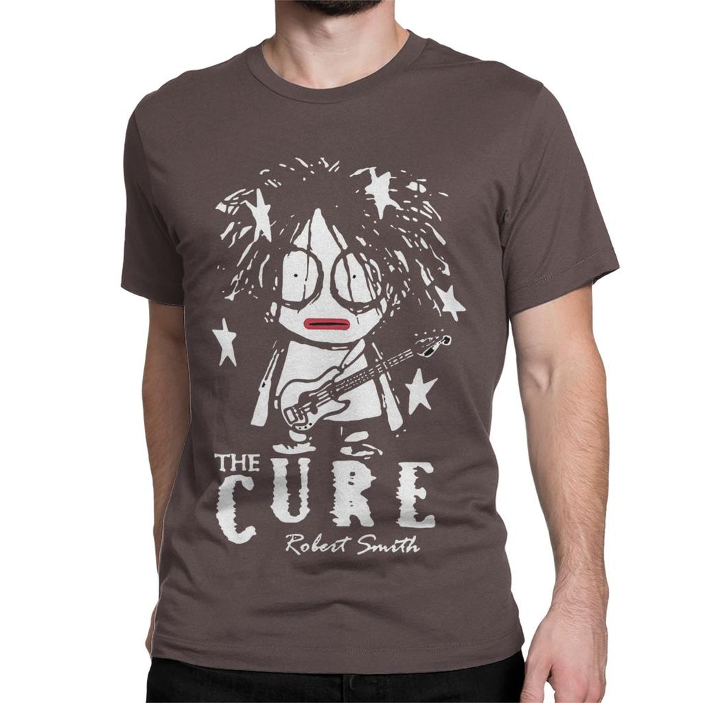 Cute Robert Smith T-Shirt for Unisex Women Crazy Cotton Tees Crewneck Short Sleeve T Shirts Printed Clothes