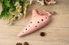 TNG Ocarina Single [12 Holes / Alto / Pink] High-Quality C Key AC (Fingering Chart Included) Wind Instrument, Glazed Finish