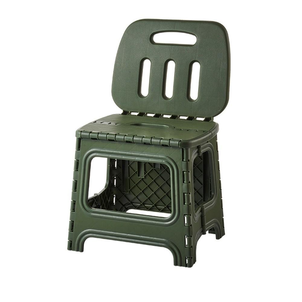 

Lightweight Folding Camping Chair Portable Beach Chairs Multi Purpose Mini Children Chair Travel Green- Raised Back