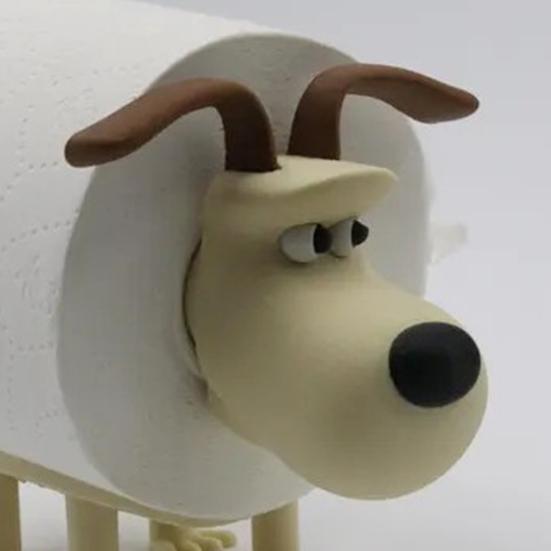 Cartoon Dog Toilet Roll Holder Paper Rack Easy to Install Decorative Waterproof Free