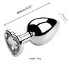 Metal Anal Plug for Women Men Couples Butt Plug Butt Toy Adult Game Masturbator Anal S/M/L Diamond Sex Toy for Adult Products
