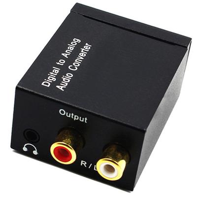 Optical Coax Toslink Digital To Analog Converter Rca L/R Stereo Audio Adapter