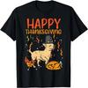 Gelukkig Thanksgiving Chihuahua Kalkoen Chiwawa Hond Herfst Herfst T-shirt