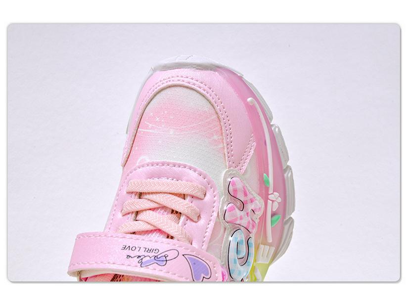 2025 Spring/Autumn LED Light-Up Girls' Princess Sports Shoes