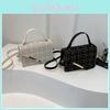 Fashion Plaid Woven Texture Handheld Small Bag For Women With Trendy Design For Daily Use