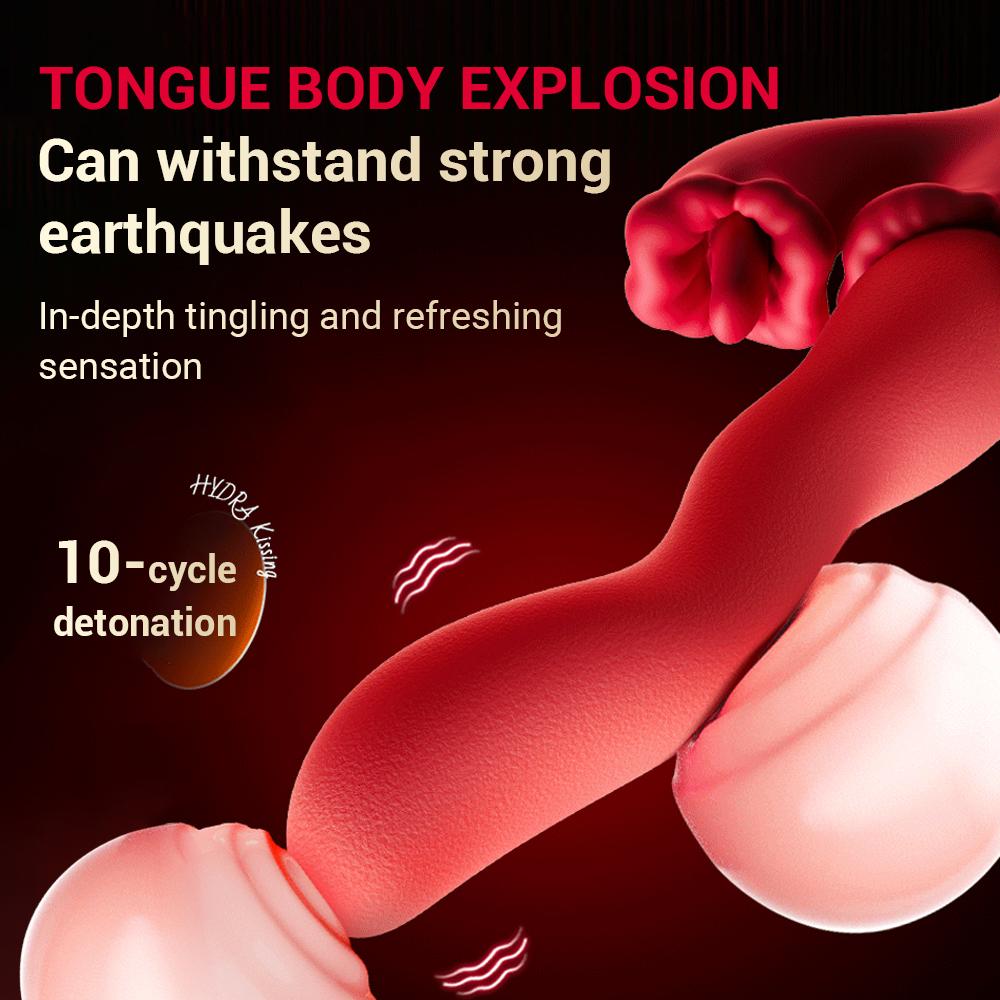 Vibrador de Lengua Scroll Clitoriano 3 en 1 para Mujeres Estimulador del Clítoris, Pezones, Punto G Masajeador Vibrador de Vagina Femenina Juguetes Sexuales para Adultos Masturbador de Inserción 2026