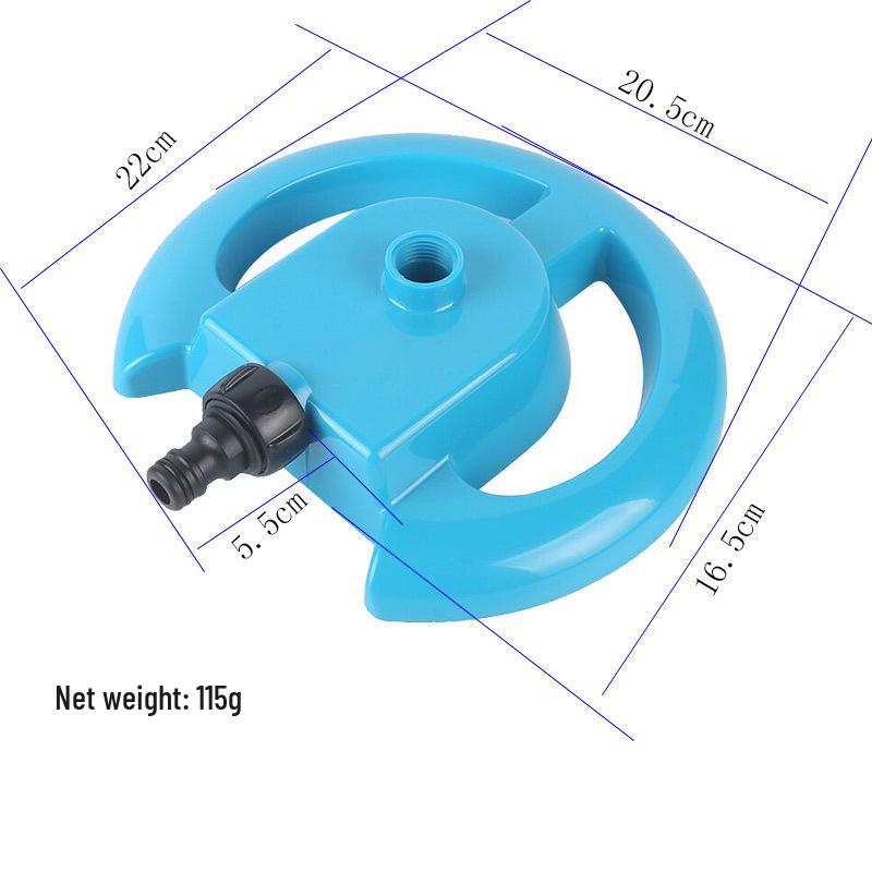 Horticultural Tripod Sprinkler: Large Round Rotating Nozzle for 360° Irrigation and Concrete Curing.