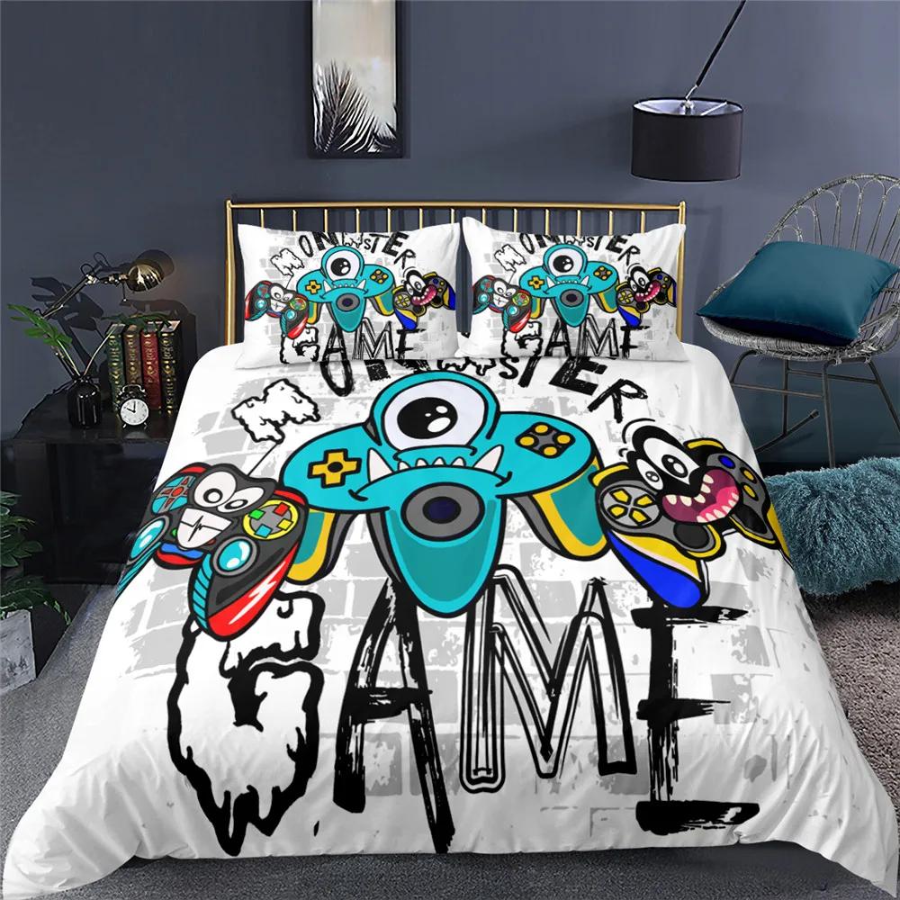 Home Textiles Bedding Set Gamer Life 3D Pattern Printed Duvet Cover Set Twin Full Queen King Boys Adults Polyester Quilt Cover
