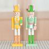Cute Easter Rabbit Nutcracker Handmade Realistic Wooden Rabbit Statue Smooth Ornament Bunny Nutcracker Easter Home Decor
