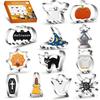 12PCS Halloween Stainless Steel Cookie Mold Cartoon Cookie Cutter Pumpkin Bat Ghost Spider Web Baking Molds Kitchen Baking Tools