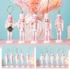 12CM Nutcracker Puppet Soldier Christmas Decoration New Year Gift Friends Home Table Office Decoration Child Doll Toys Pendant