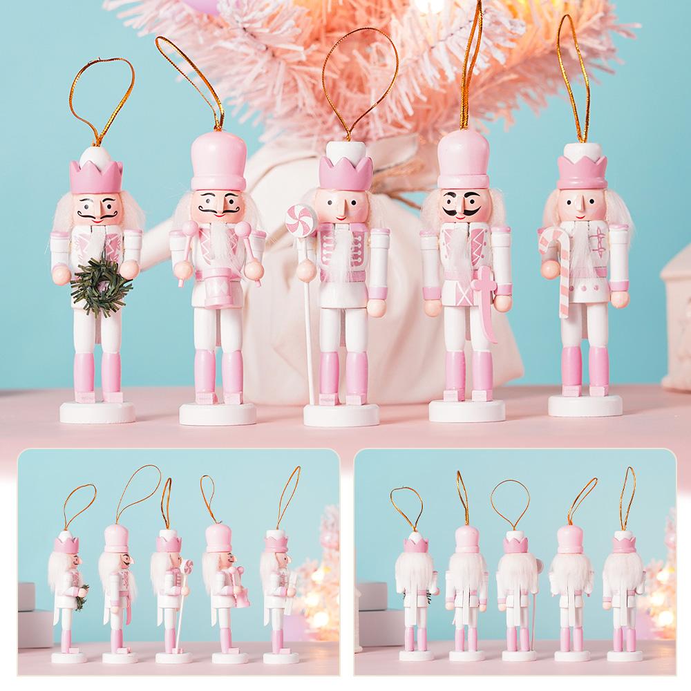 12CM Nutcracker Puppet Soldier Christmas Decoration New Year Gift Friends Home Table Office Decoration Child Doll Toys Pendant