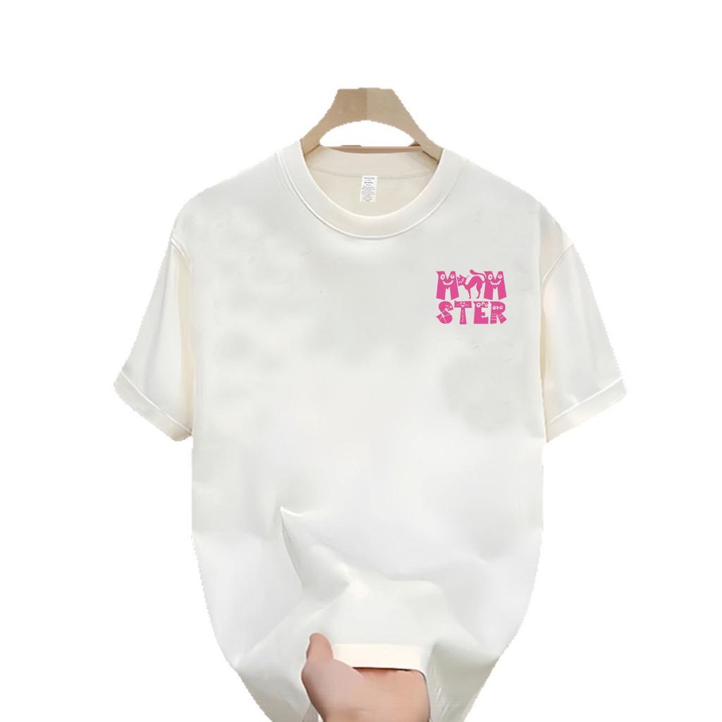 Cross-Border Special Explosive Goods Good Goods 100% Cotton Short-Sleeved T-Shirt Summer Loose Oversize Versatile Letters Off