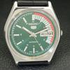 SEIKO 5 AUTOMATIC 6309A VINTAGE JAPAN MENS GREEN COLOR DIAL WATCH a701908-5 R207-a701908