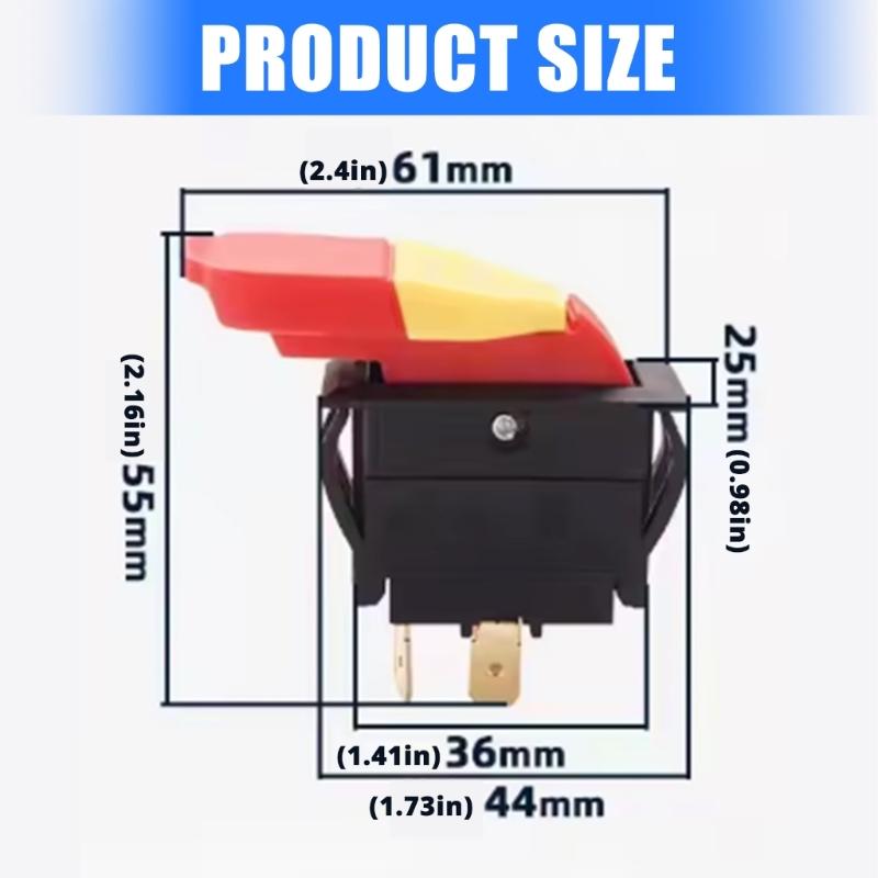 HY18 Sturdy Electric Tool Button Switches Featuring Lock Mechanism for Enhances Safety and Multipurpose Casual Use