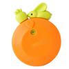 Kitchen Timer Cute Cartoon Adsorption Type Mechanical Countdown Timer for Classroom Home Laboratory Reading Room Orange