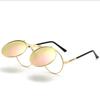 New Steampunk Sunglasses Round Metal Women Style Retro Flip Double Lens Sun Glasses Men Circle Trend Fashion Eyeglasses