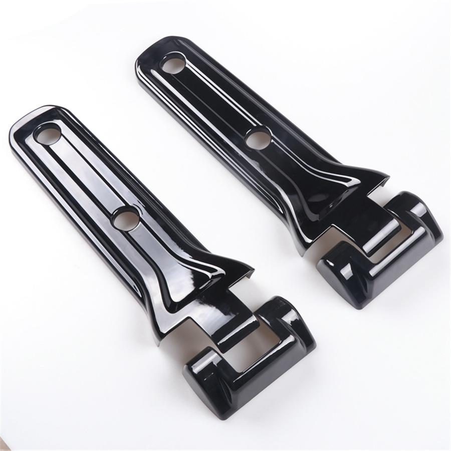 For 2018-2019 Jeep Wrangler JL Black ABS Tailgate Spare Tire Hinge Cover Trim x2
