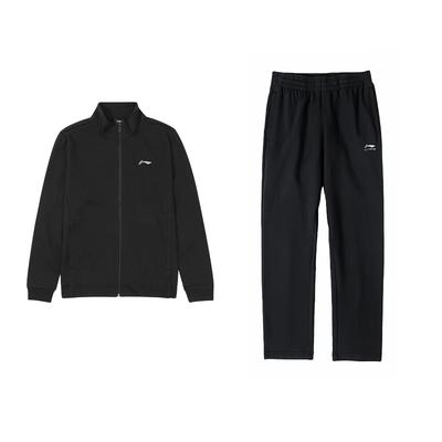 Li Ning Veste à capuche cardigan Costume de sport décontracté Costume unisexe AWDUA35-1+AKLUA01-1