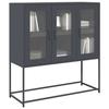 VidaXL Buffet Anthracite 100,5x39x107 Cm Cold-rolled Steel, Storage Furniture, Kitchen Storage Furniture, Furniture 853406