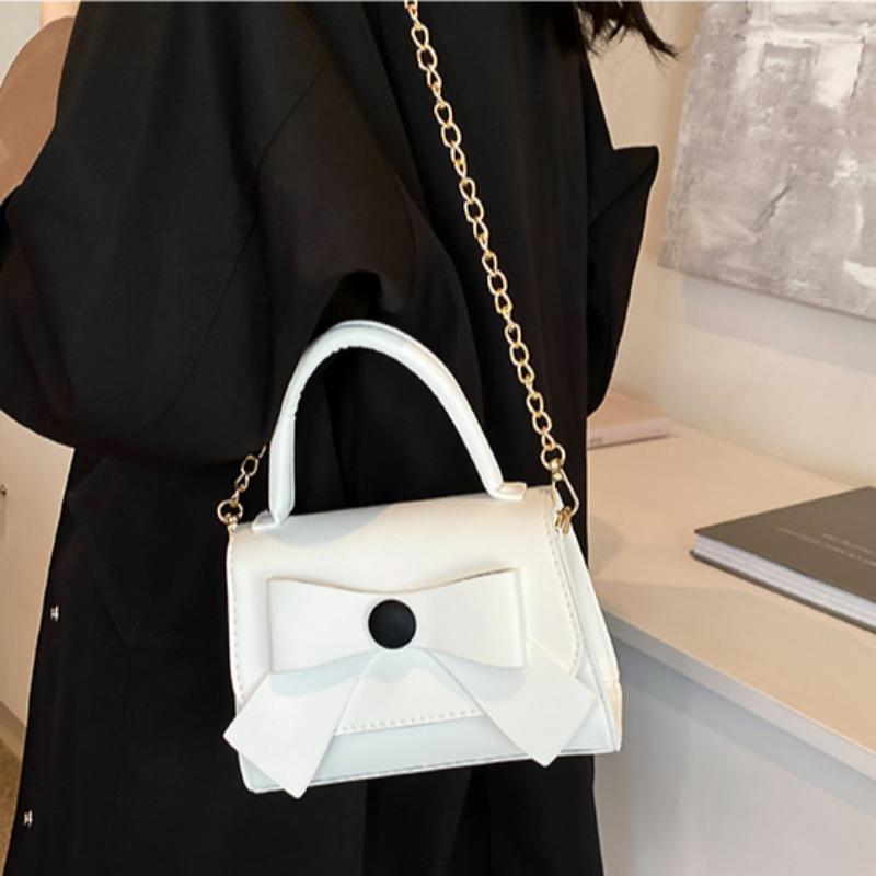 Neue Mode Einfache Kette Damen Schultertaschen Hochwertiges PU-Leder Damen Handtaschen Vintage Luxusmarke Umhängetaschen