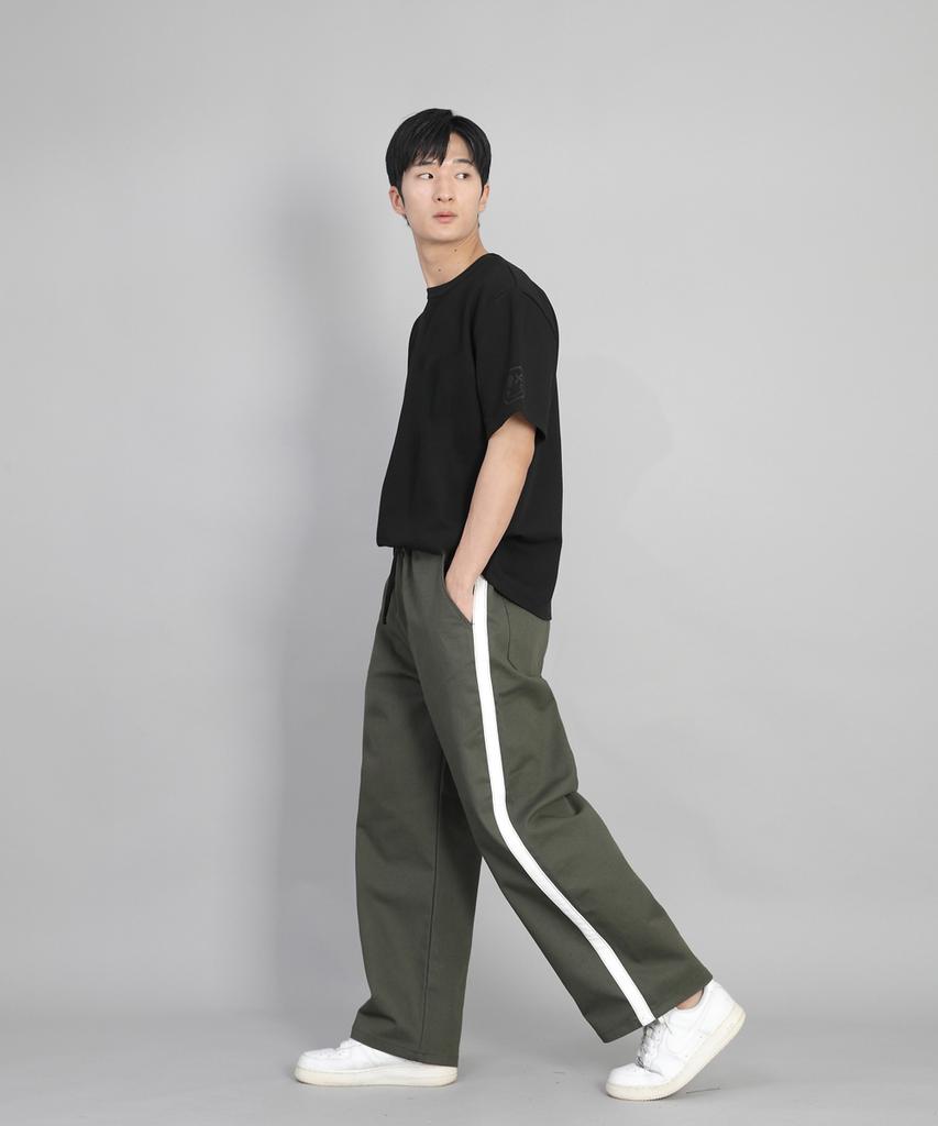 Seinteukeulu White P-Line Ex Wide Pants Plw-341 Khaki