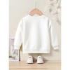 Cute And Wild Patterned Print Girl'S Round Neck Sweatshirt - Casual Creative Design, Stretchy Fabric