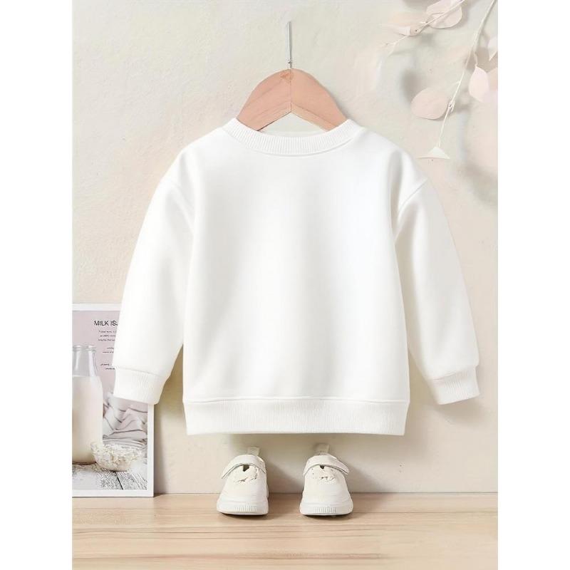 Cute And Wild Patterned Print Girl'S Round Neck Sweatshirt - Casual Creative Design, Stretchy Fabric