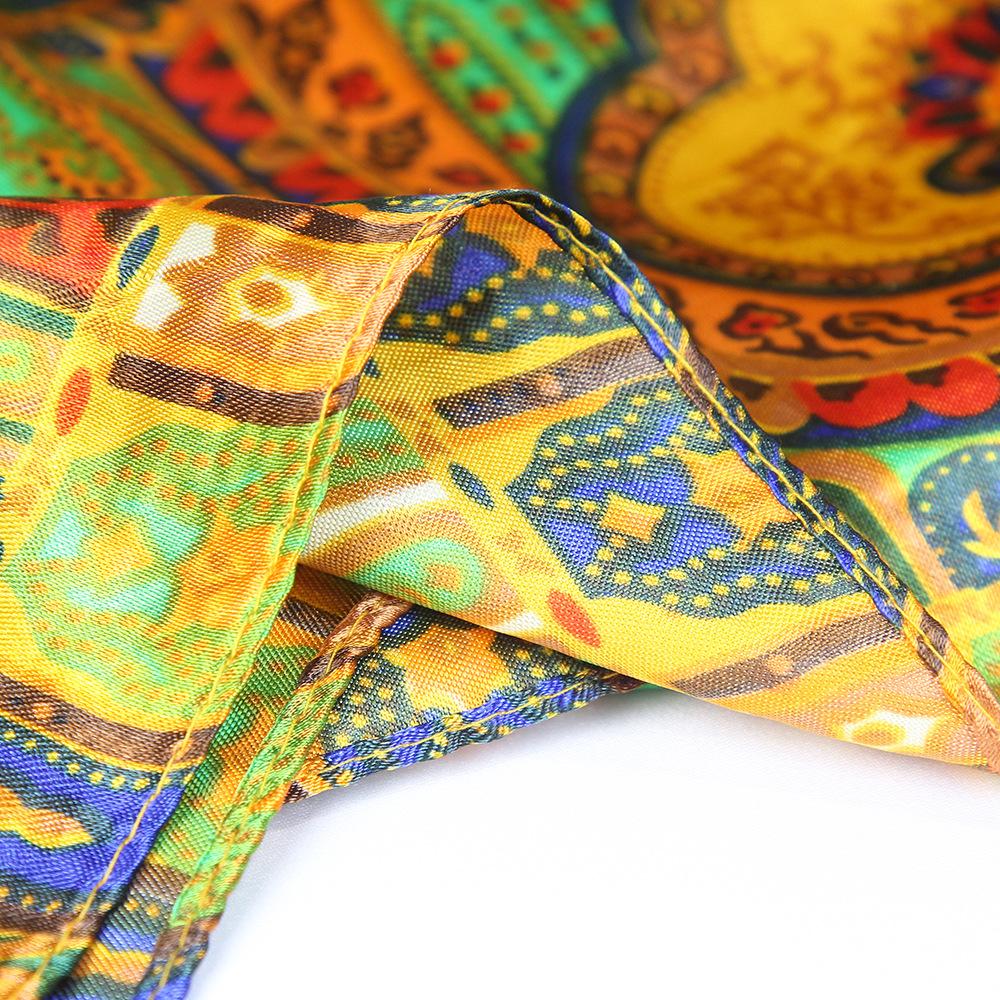 High-quality Luxurious Silk Scarves Headband Scarfs Neck Scarf For Women Chain Silk Scarf Women's Decorative Shawl